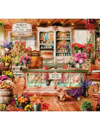 Four Seasons Florist Premium Cross Stitch Kits 14 16 11CT White Canvas Printed Fabric Cotton Thread Embroidery Home Decor Crafts