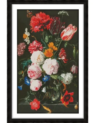 Joy Sunday New Stamped Cross Stitch Kit,11/14/16CT DIY Easy Pattern Aida Fabric Embroidery Set-The Peony Vase (5)
